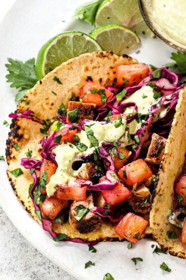 Jerk Chicken Tacos - Carlsbad Cravings