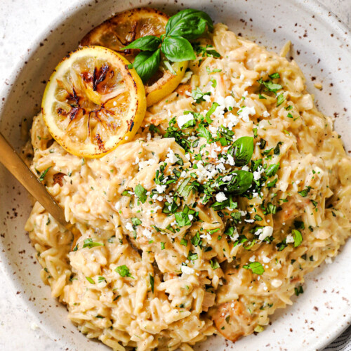 Lemon Orzo Chicken Carlsbad Cravings
