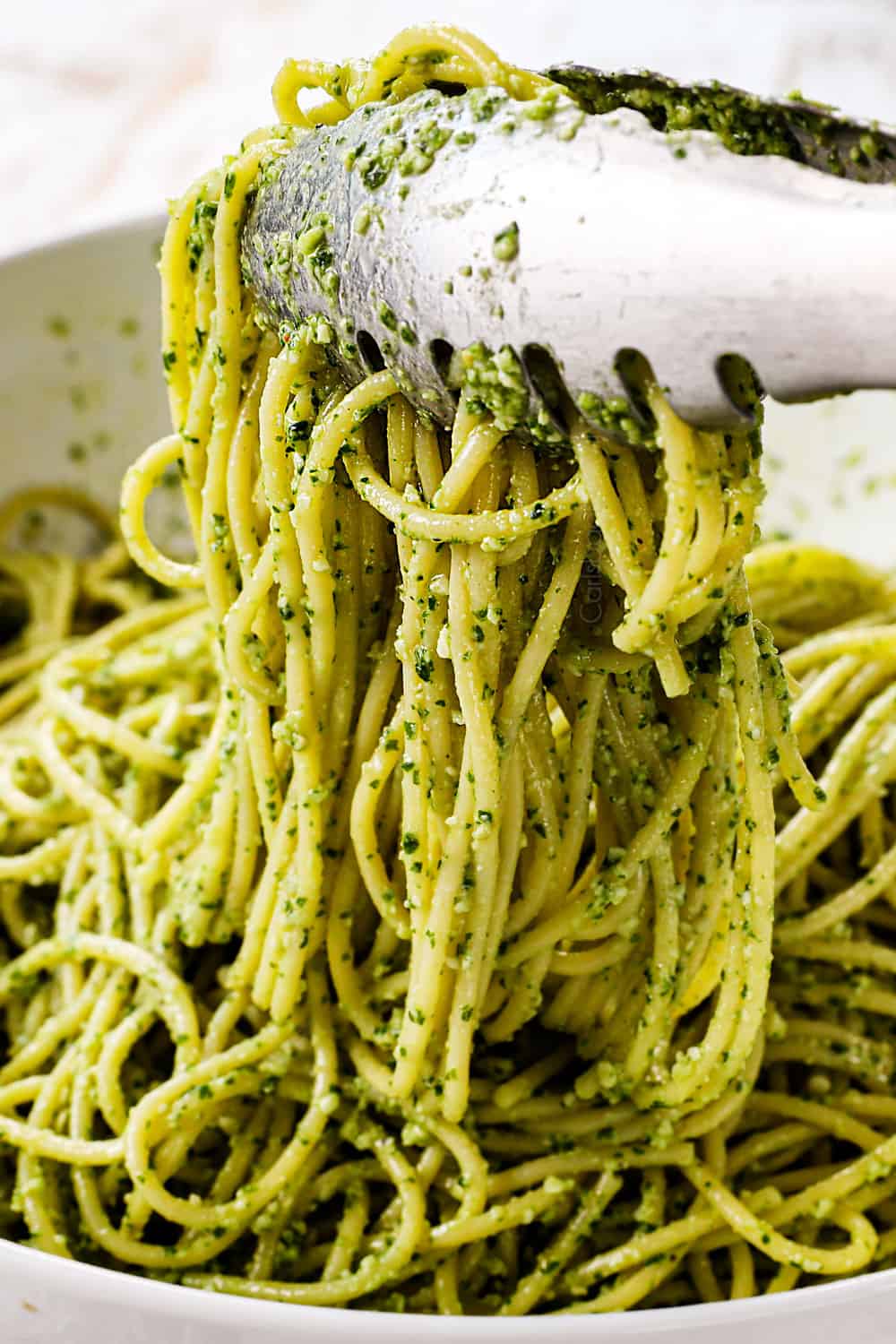 Ravioli with Roasted Garlic Pesto Cream Sauce Recipe