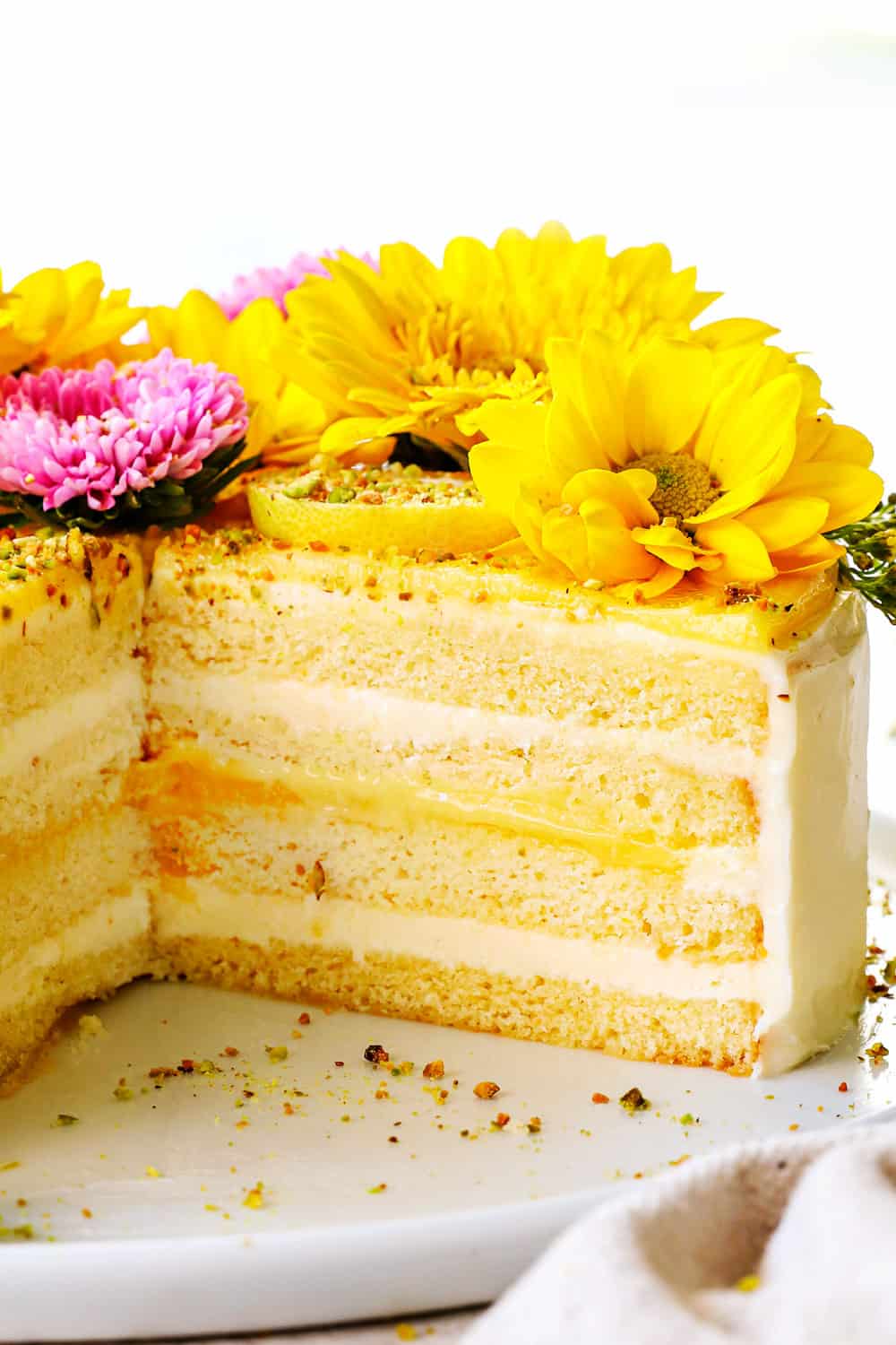 Triple Layer Lemon Cake | Lemon cake recipe, Cake recipes, Just cakes