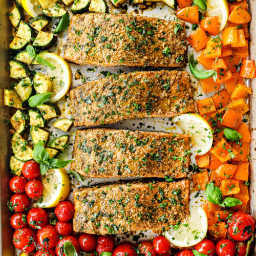 Baked Pesto Salmon Carlsbad Cravings