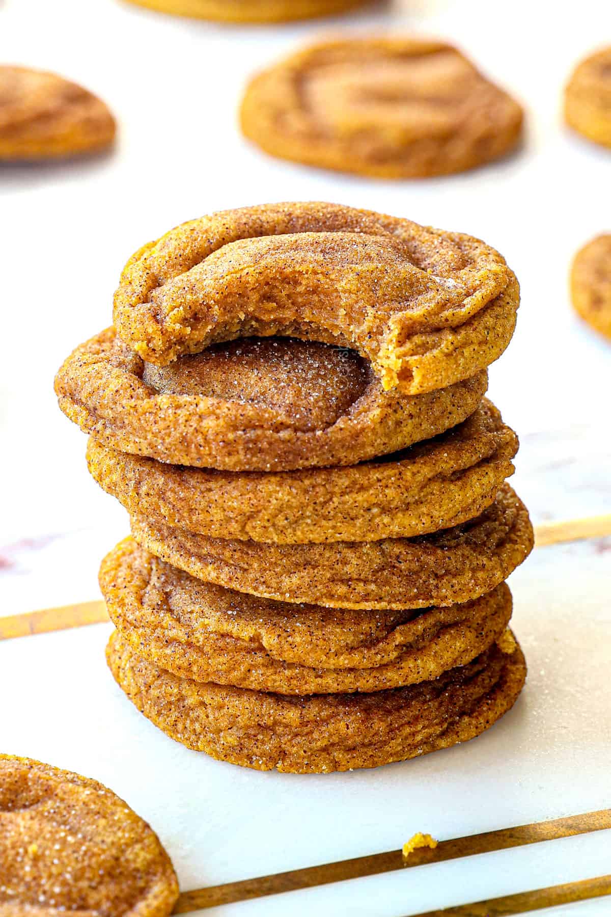 Soft Thick Chewy Pumpkin Snickerdoodle Cookies Not Cakey 