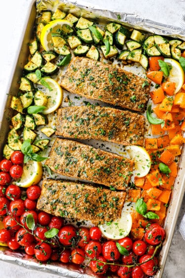 Baked Pesto Salmon Carlsbad Cravings