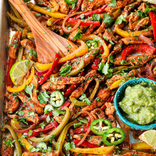 One Pan/Sheet Pan Chicken Fajitas - Sweet Pea's Kitchen