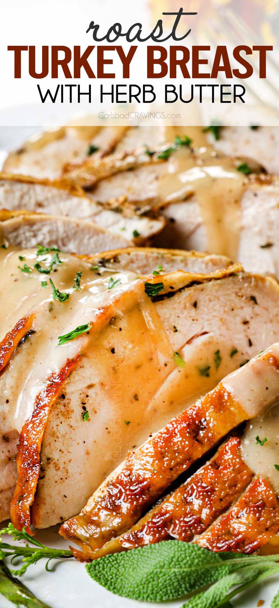 Roast Turkey Breast With Herb Butter Step By Step Photos Video