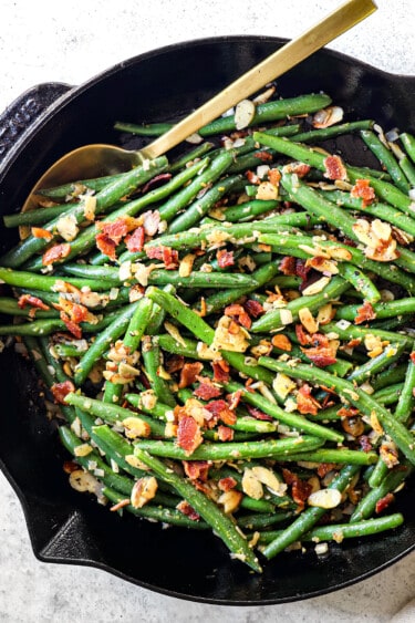 Green Beans Almondine WITH BACON (+Make Ahead Instructions)