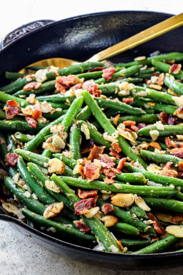 Green Beans Almondine WITH BACON (+Make Ahead Instructions)