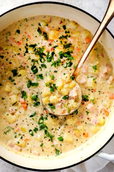 Creamy Ham and Potato Soup - Carlsbad Cravings