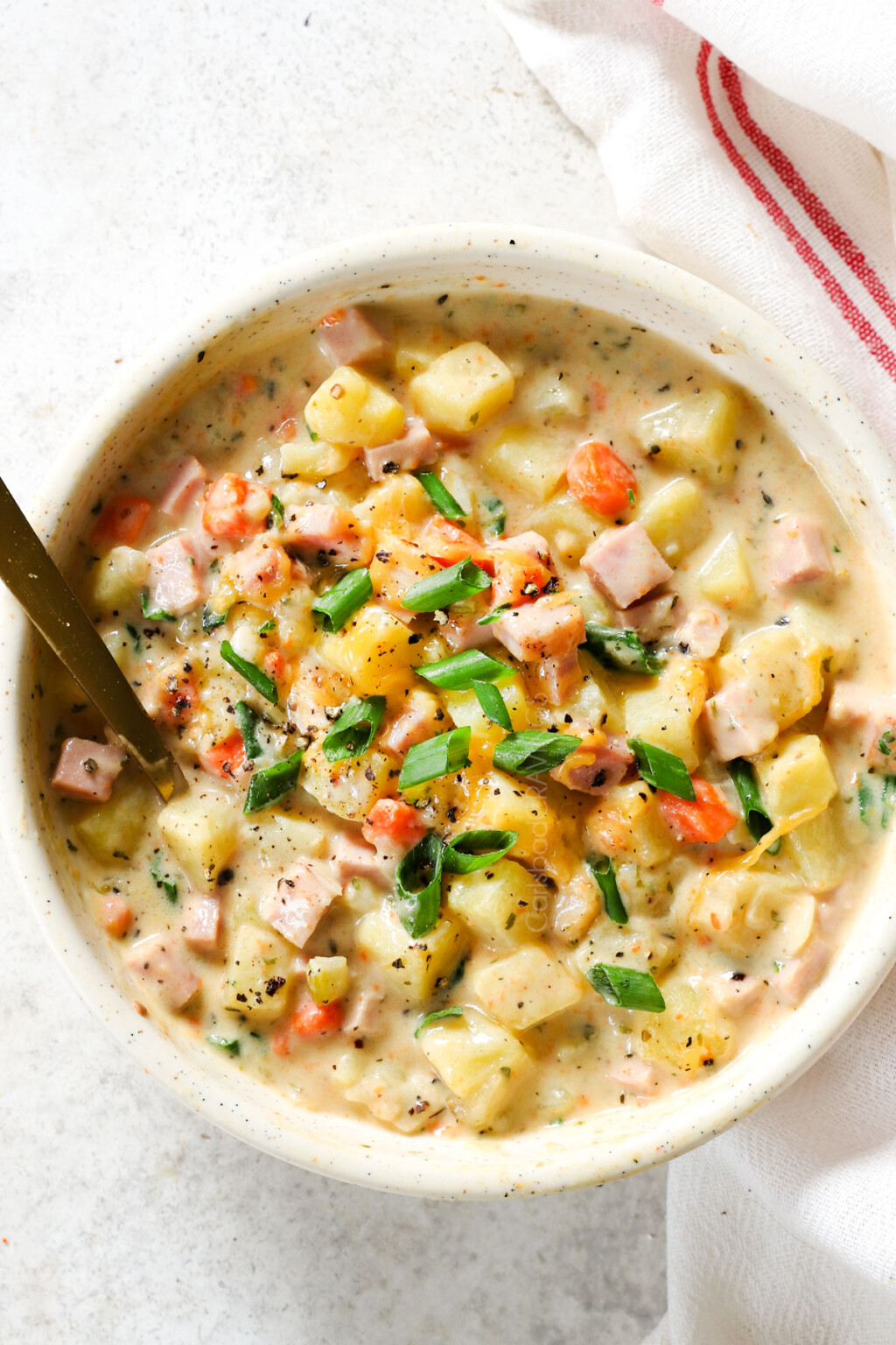Creamy Ham and Potato Soup - Carlsbad Cravings
