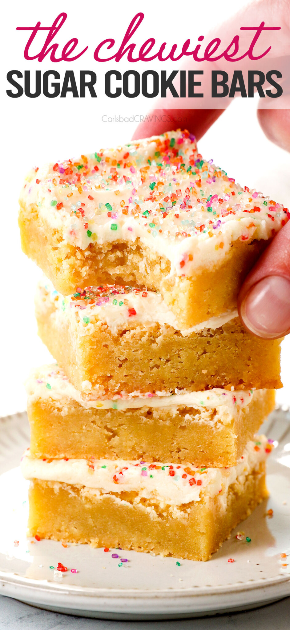 Easy Sugar Cookie Bars - Carlsbad Cravings