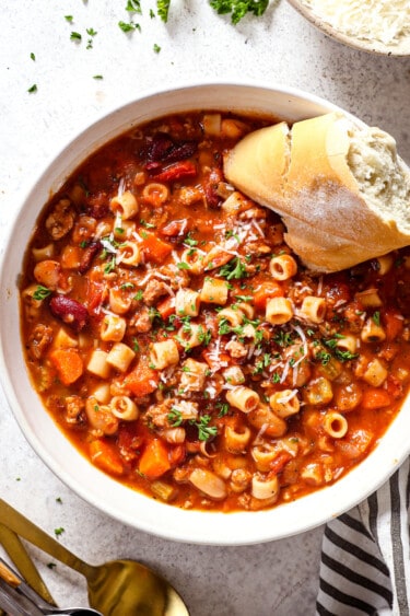 Pasta Fagioli Soup - Carlsbad Cravings