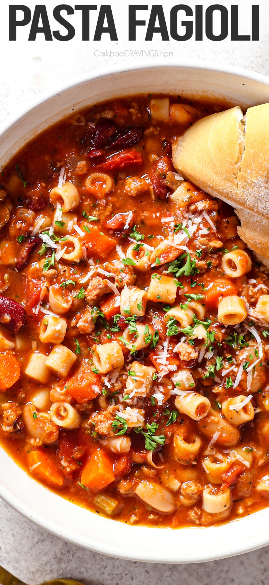 Pasta Fagioli Soup Carlsbad Cravings