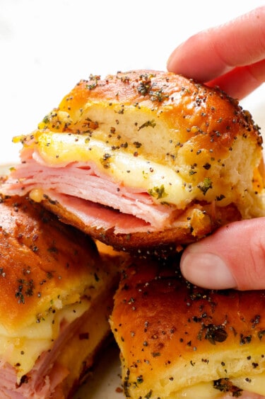 Ham and Cheese Sliders Recipe - Carlsbad Cravings