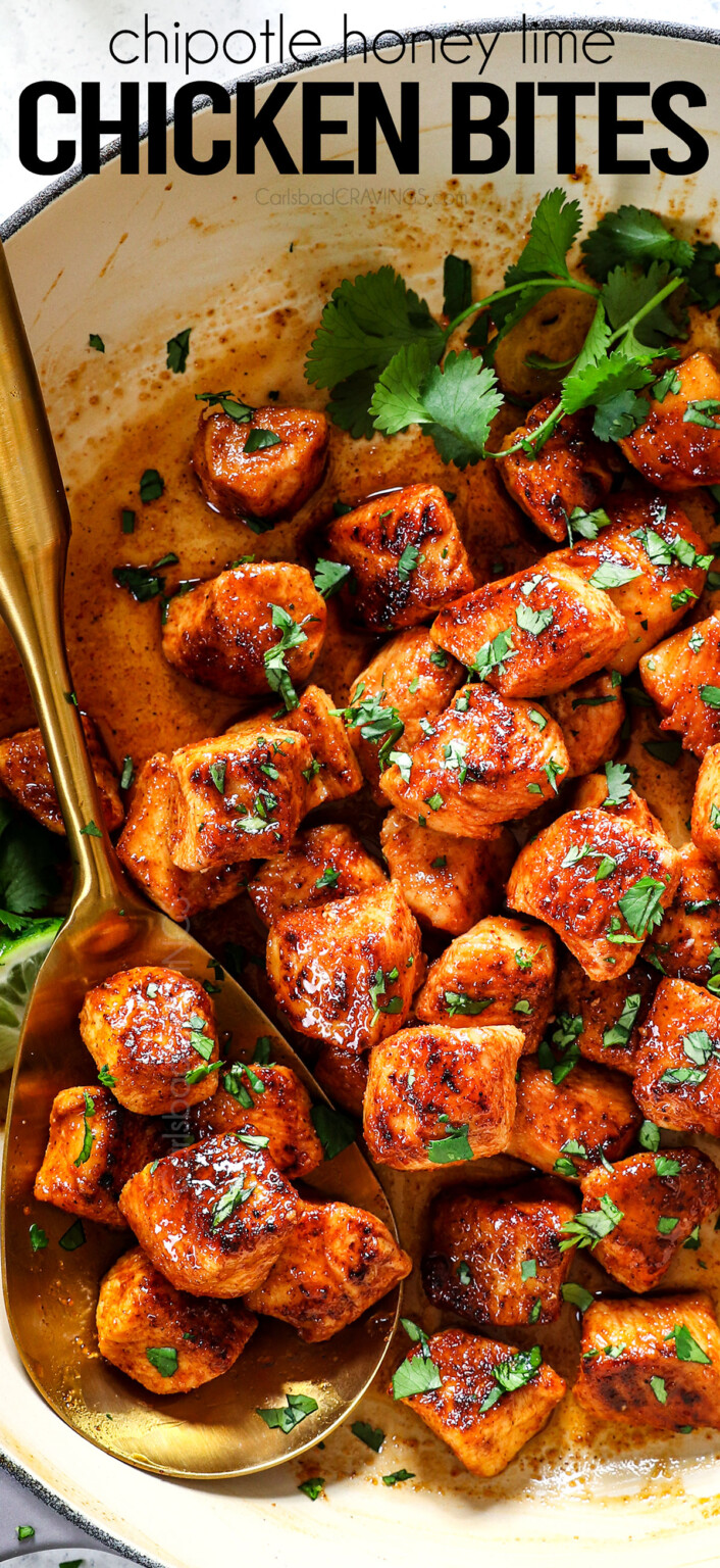 Chipotle Lime Chicken Bites - Carlsbad Cravings
