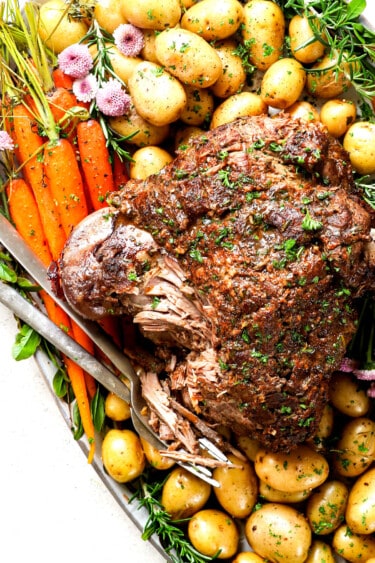 Slow Roast Leg of Lamb - Carlsbad Cravings