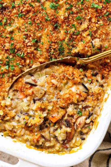 Chicken Rice Casserole (No Canned Soups!) - Carlsbad Cravings