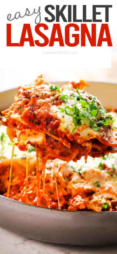 Skillet Lasagna - Carlsbad Cravings