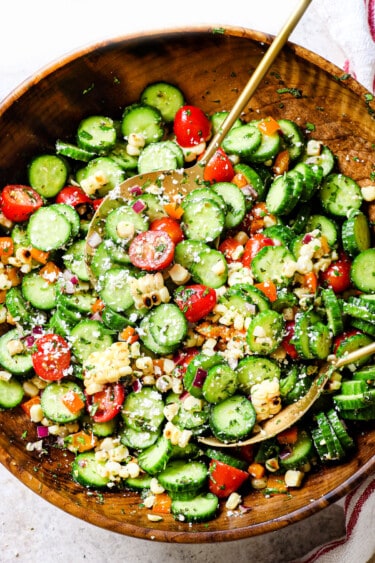 Easy Mexican Cucumber Salad Recipe - Carlsbad Cravings