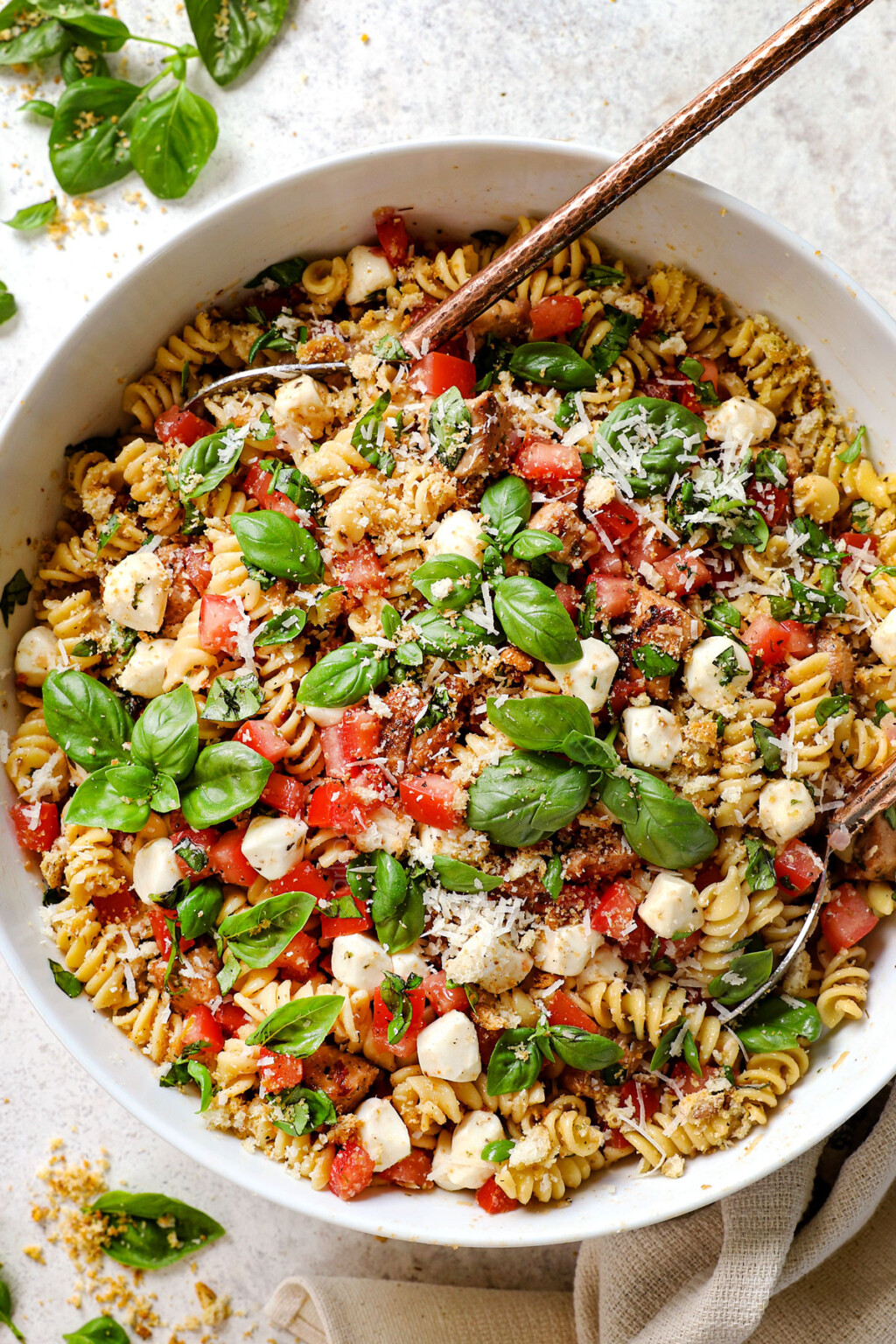 Cold Pasta Salad with Chicken - Carlsbad Cravings