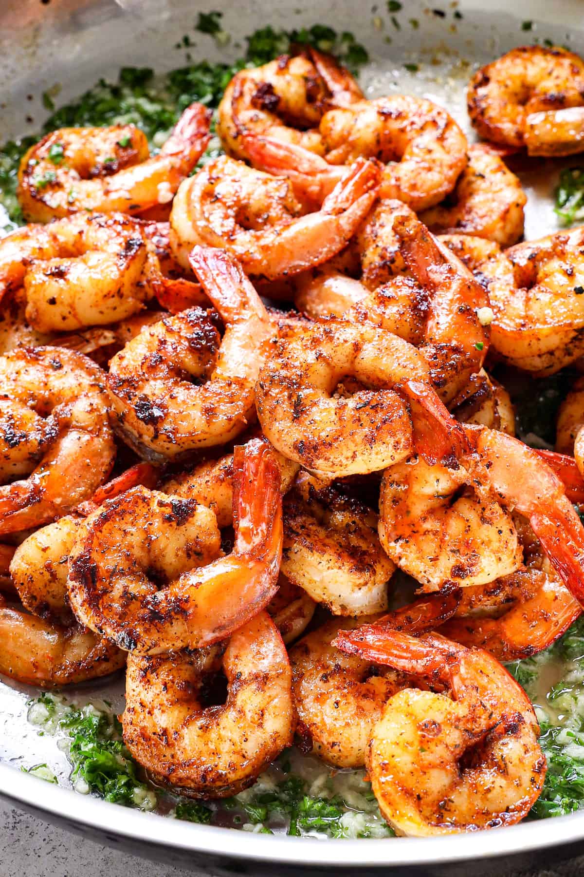 Cajun Shrimp recipe being cooked on the stove