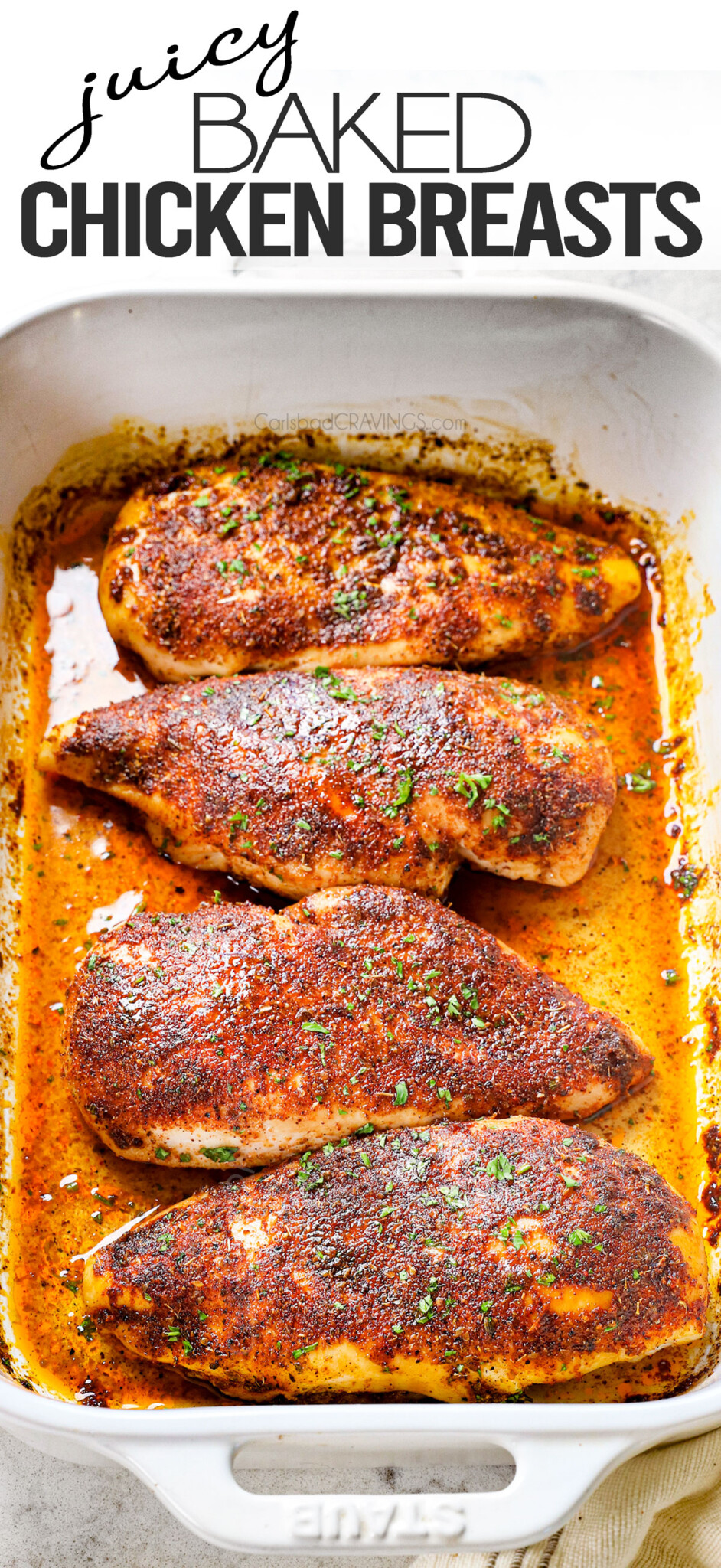 Juicy Baked Chicken Breast - Carlsbad Craving