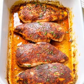 oven baked chicken breast baked in a 9x13 pan