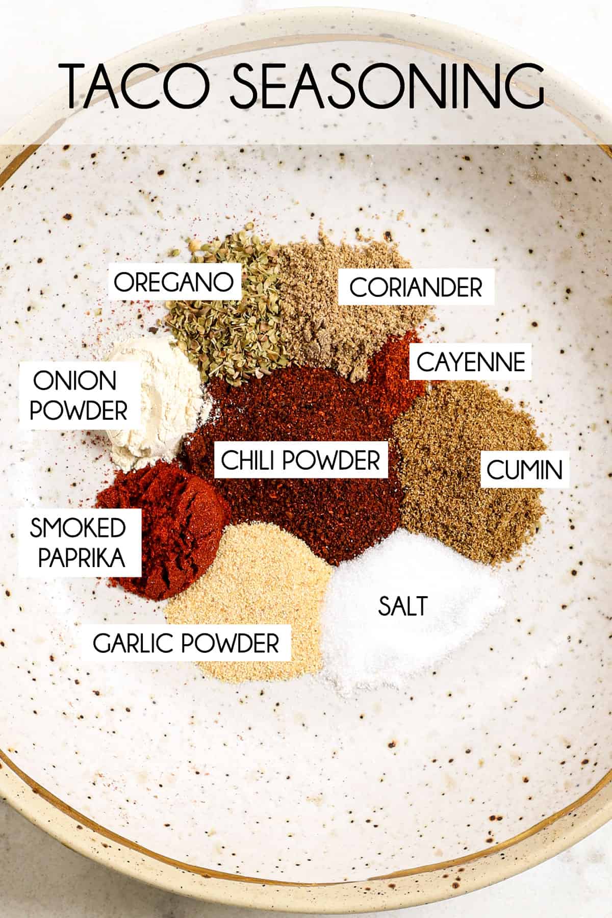top view of taco meat ingredients in a bowl