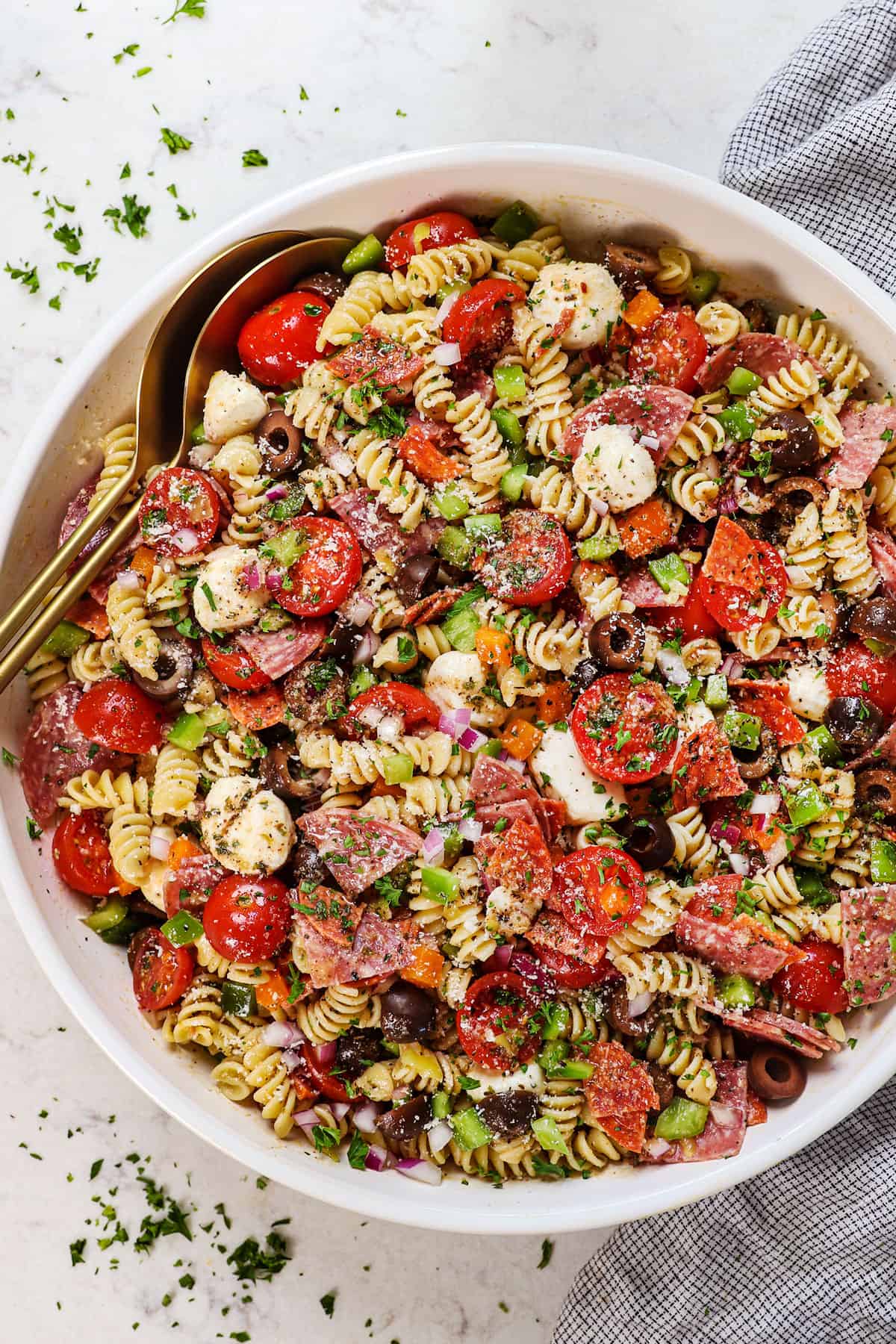 Pasta Salad Recipe With Italian Dressing - Carlsbad Cravings