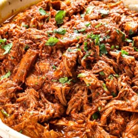 up close of cochinita pibil recipe showing how juicy it is