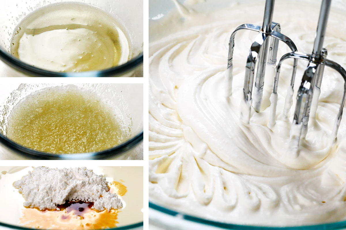 showing how to make banana cream pie by making the with whipped cream with gelatin