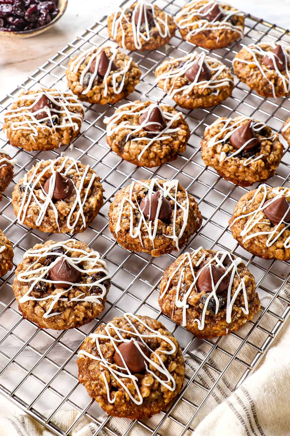 cherry blossom cookie recipe on a cooling rack