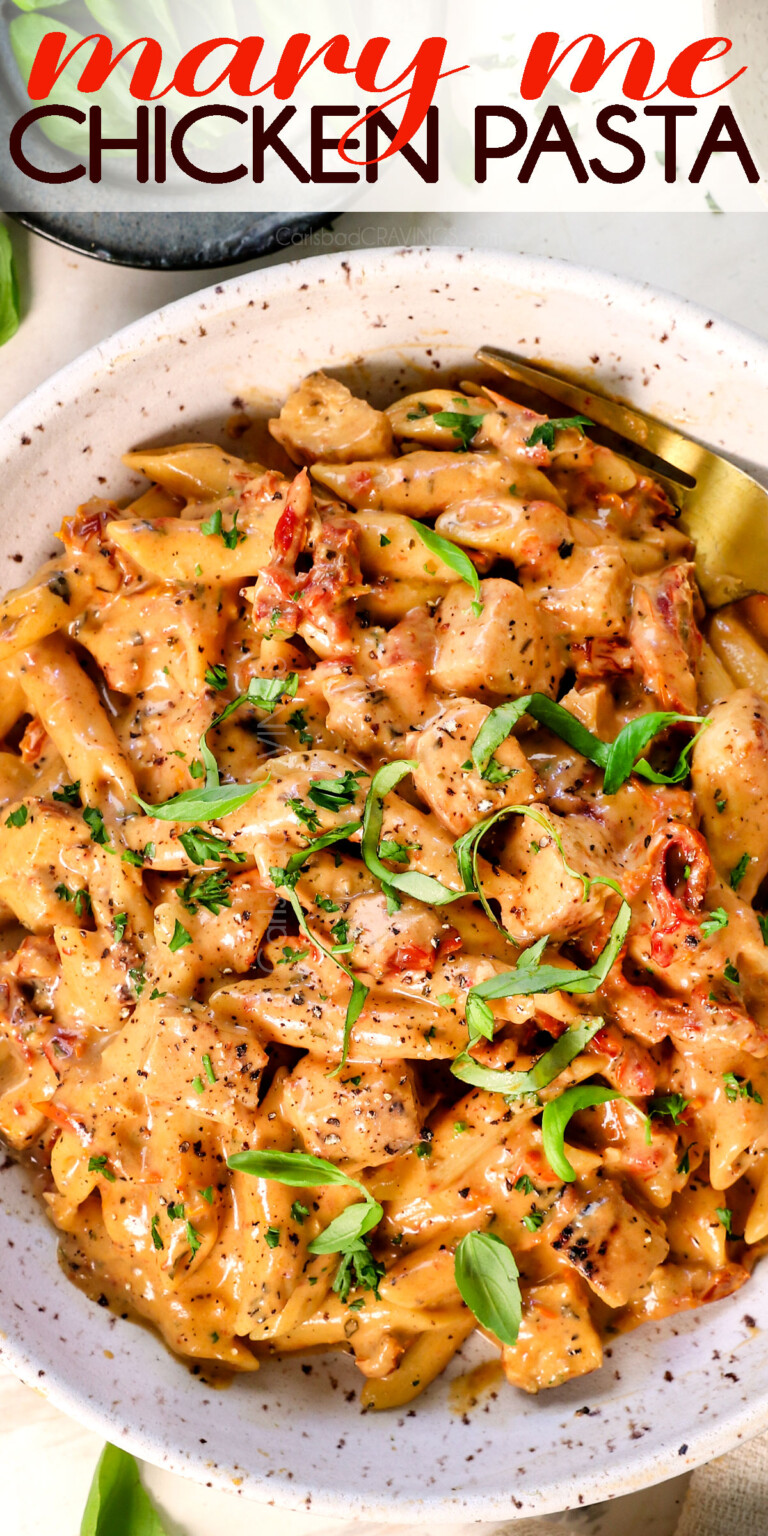 Marry me Chicken Pasta Recipe-Carlsbad Cravings