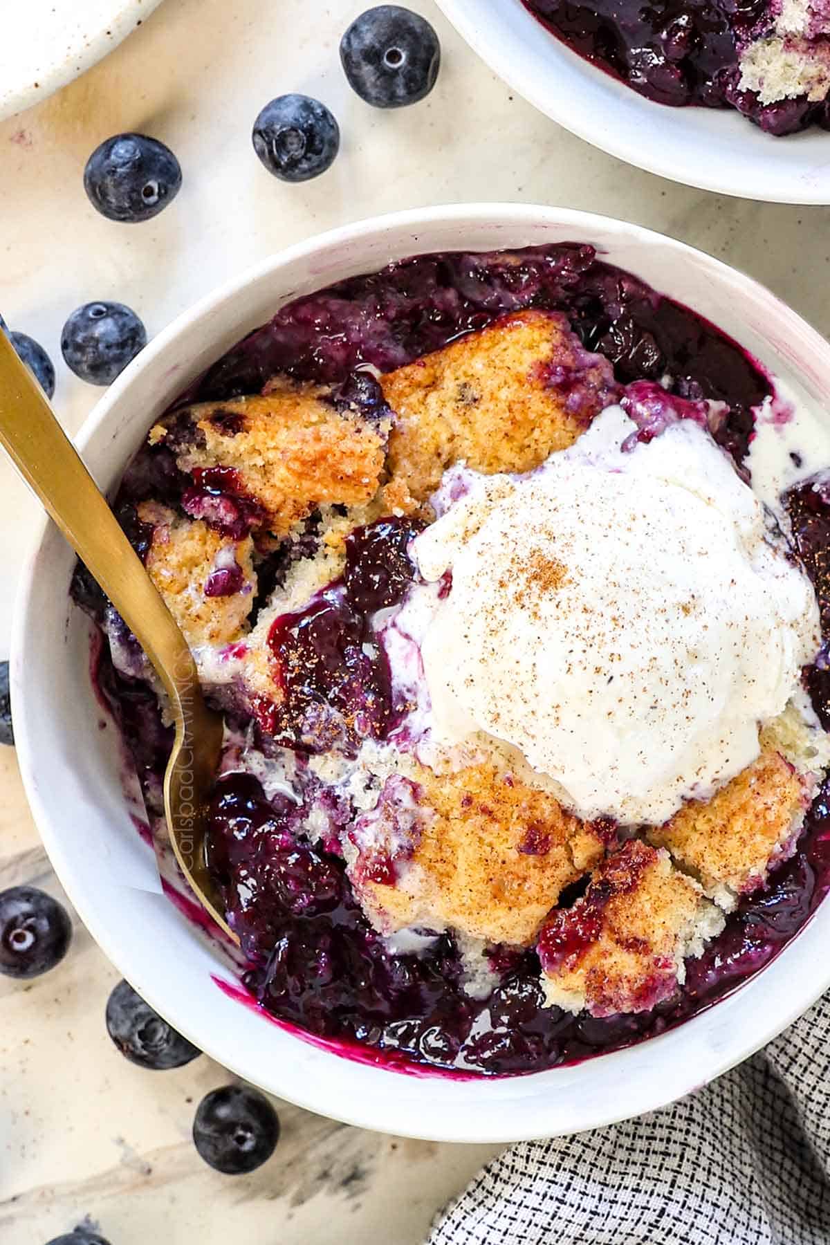 Homemade Blueberry Cobbler