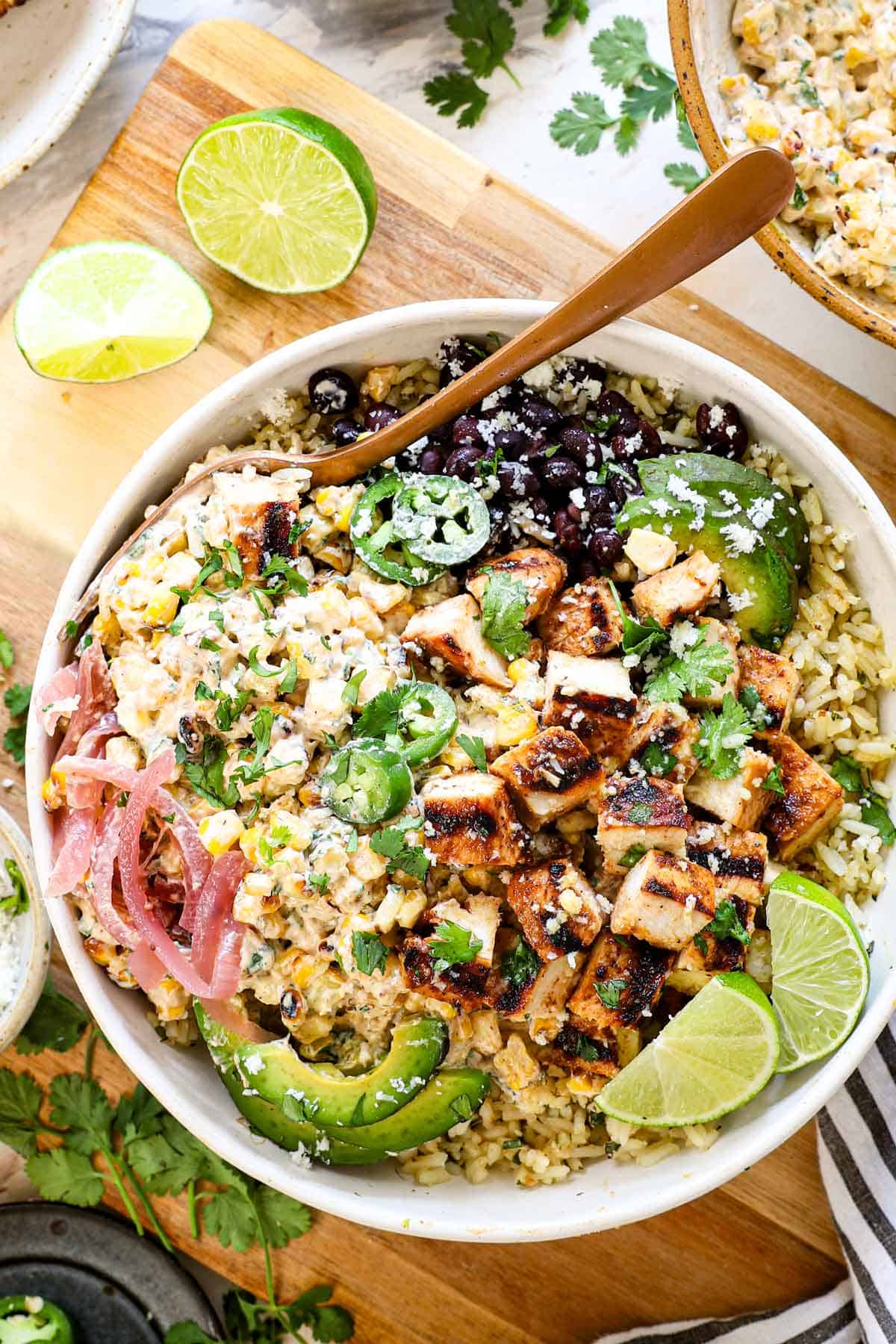 Street Corn Chicken Bowls