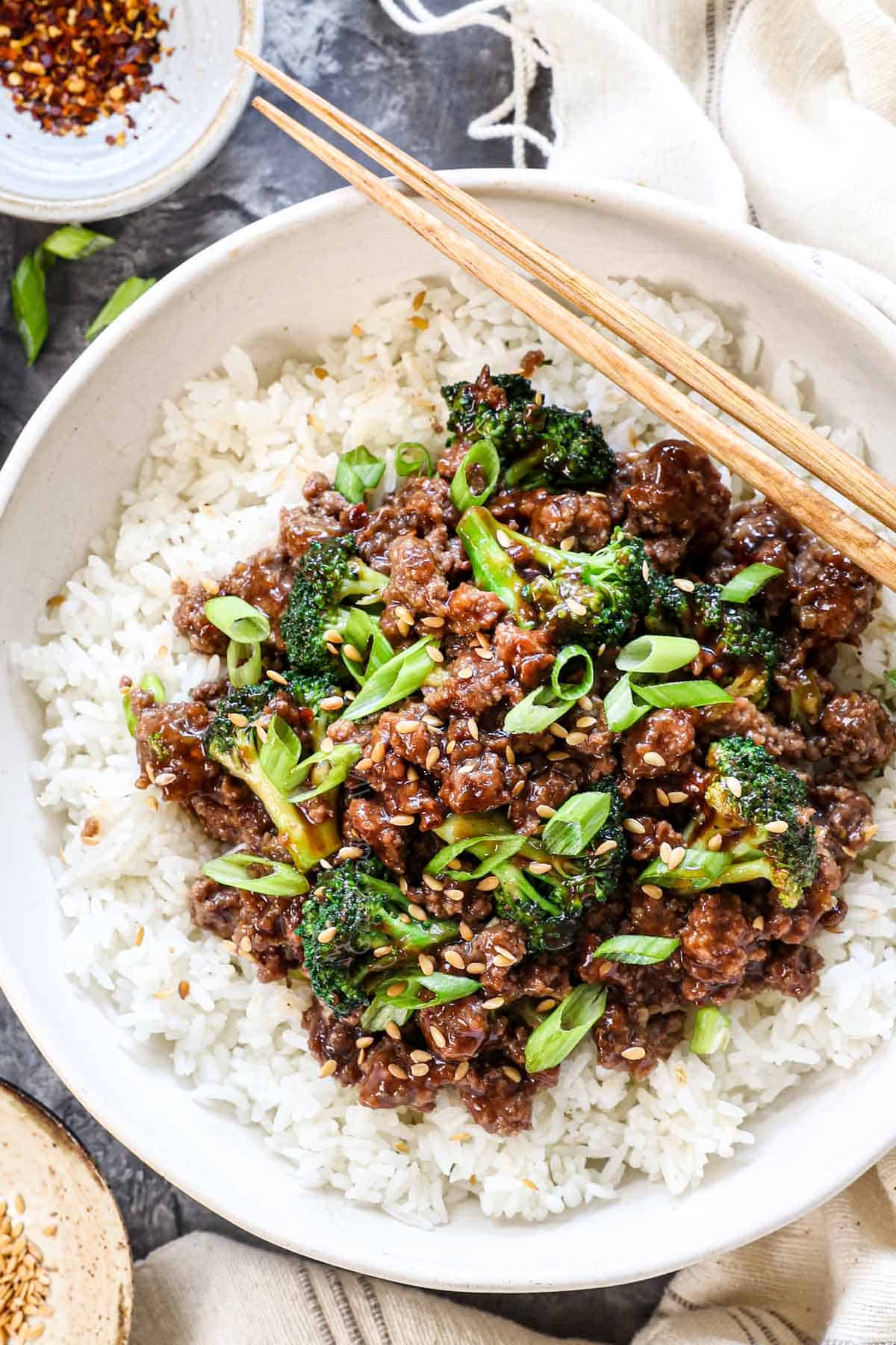Ground Beef and Broccoli