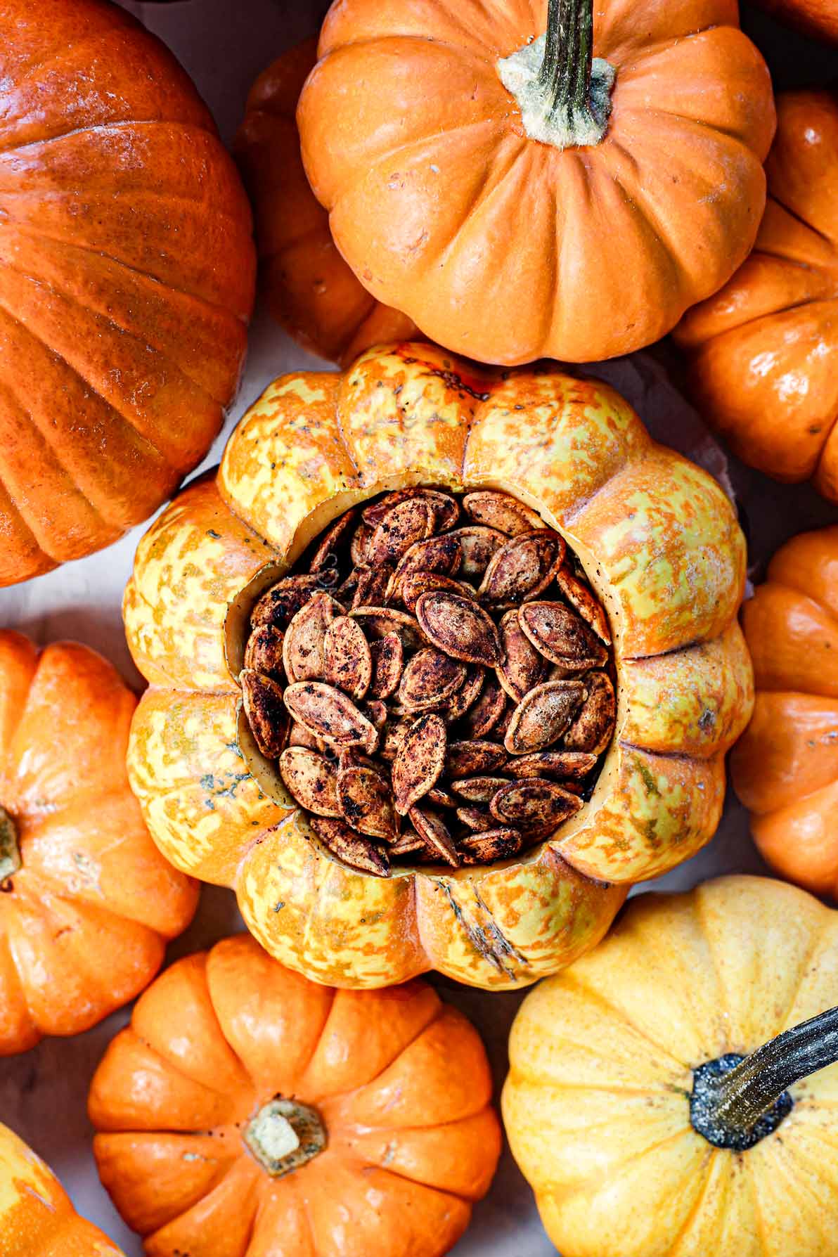 Oven-Baked Pumpkin Seeds, 2 Ways